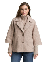 Afbeelding in Gallery-weergave laden, TOM TAILOR BOUCLÉ CAPE JACKET beige melange
