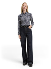 Afbeelding in Gallery-weergave laden, TOM TAILOR BLOUSE SHIRT PRINTED navy abstract dot design
