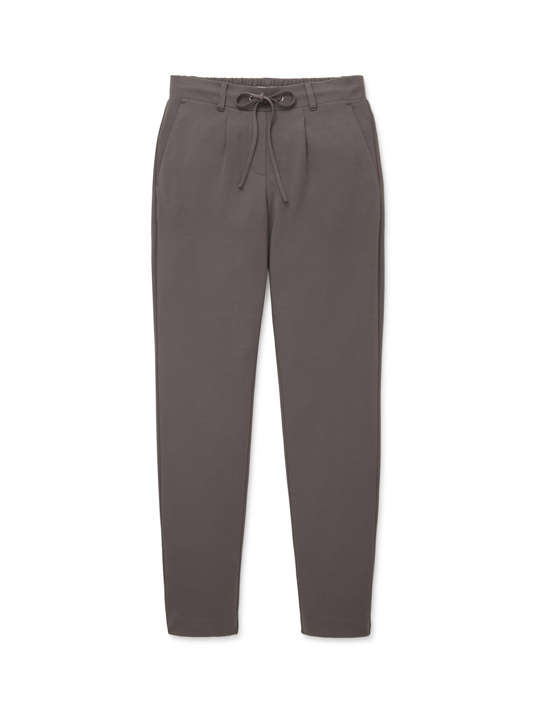 TOM TAILOR JERSEY LOOSE FIT PANTS ANKLE dark mineral grey