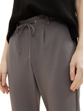 Afbeelding in Gallery-weergave laden, TOM TAILOR JERSEY LOOSE FIT PANTS ANKLE dark mineral grey
