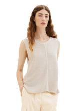 Afbeelding in Gallery-weergave laden, TOM TAILOR KNIT SPENCER WITH TIPPING clouds grey melange

