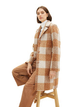 Load image into Gallery viewer, TOM TAILOR BOUCLE COAT blush beige check print
