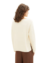 Afbeelding in Gallery-weergave laden, TOM TAILOR KNIT PATCHEDE BOATNECK soft beige solid
