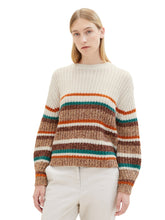 Afbeelding in Gallery-weergave laden, TOM TAILOR KNIT COLORED STRIPE PULLOVER blush multicolor stripe
