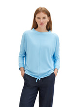 Afbeelding in Gallery-weergave laden, TOM TAILOR T-SHIRT STRUCTURE FABRIC MIX clear light blue
