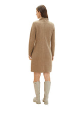 Load image into Gallery viewer, TOM TAILOR COSY RIB DRESS doeskin melange
