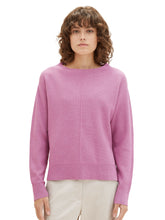 Afbeelding in Gallery-weergave laden, TOM TAILOR KNIT PULLOVER STRUCTURED mauvy plum melange
