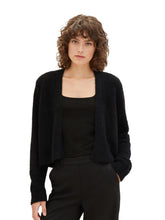 Load image into Gallery viewer, TOM TAILOR KNIT OPEN CARDIGAN deep black

