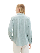 Afbeelding in Gallery-weergave laden, TOM TAILOR BLOUSE WITH SLUB STRUCTURE sea pine green
