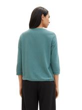 Afbeelding in Gallery-weergave laden, TOM TAILOR T-SHIRT WITH BUTTONS sea pine green
