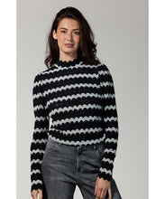 Load image into Gallery viewer, TRAMONTANA SHIRT STRIPED LACE black
