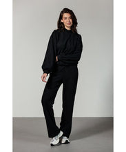 Afbeelding in Gallery-weergave laden, TRAMONTANA TROUSERS STRETCH TWEED black
