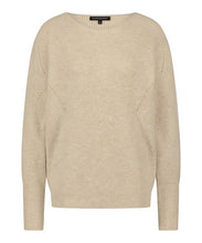 Load image into Gallery viewer, TRAMONTANA JUMPER BOAT NECK beige melange
