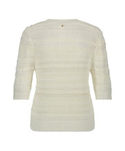 Afbeelding in Gallery-weergave laden, TRAMONTANA FANCY STITCH STRIPED JUMPER off white
