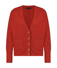 Load image into Gallery viewer, TRAMONTANA CARDIGAN BATWING stone red
