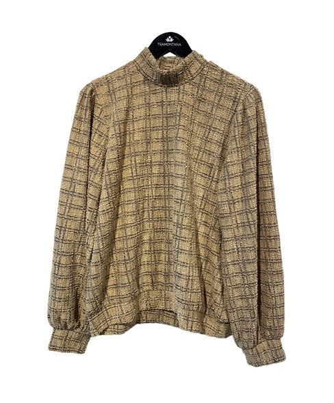 TRAMONTANA JUMPER STRETCH TWEED oat latte