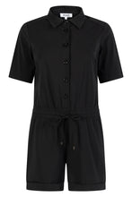 Load image into Gallery viewer, ZOSO TRAVEL SHORT JUMPSUIT BIANCA black
