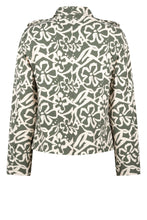 Load image into Gallery viewer, ZOSO MAGGY PRINTED TRAVEL JACKET green/ivory
