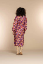Load image into Gallery viewer, GEISHA DRESS purple/coral combi

