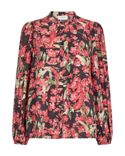 Afbeelding in Gallery-weergave laden, FREEQUENT BLOUSE TUALIPA black w. rococco red
