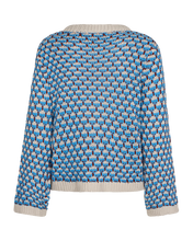 Load image into Gallery viewer, FREEQUENT PULLOVER FLIPPY moonbeam w. azure blue
