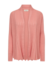 Load image into Gallery viewer, FREEQUENT VEST CLAUDISSE SHORT CARDIGAN burnt coral melange
