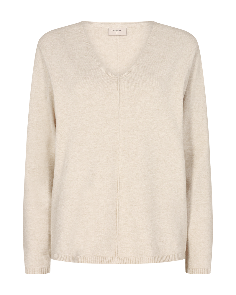 FREEQUENT PULLOVER CLAURA moonbeam melange