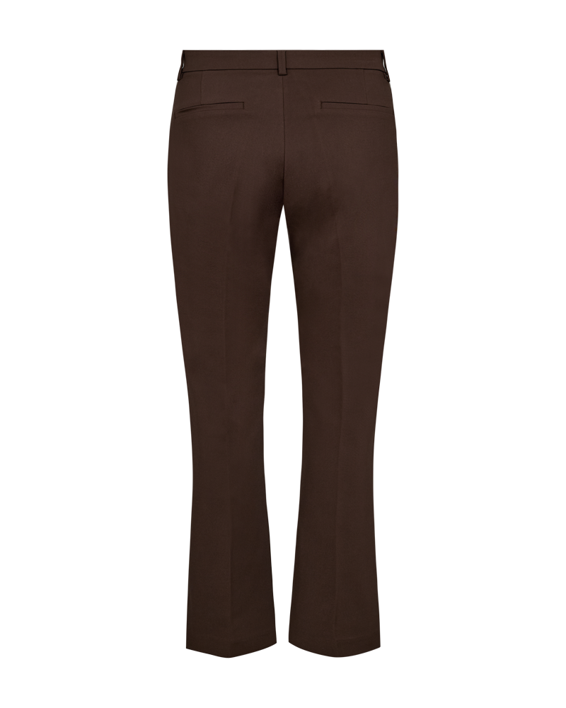 FREEQUENT BROEK ISADORA BOOTCUT FULL LENGTH FLARED LEGS coffee bean