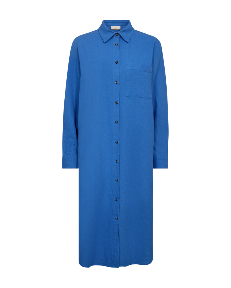 FREEQUENT SHIRT DRESS LAVA nebulas blue