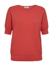 Load image into Gallery viewer, FREEQUENT PULLOVER DODO DOTTIE S/S hot coral
