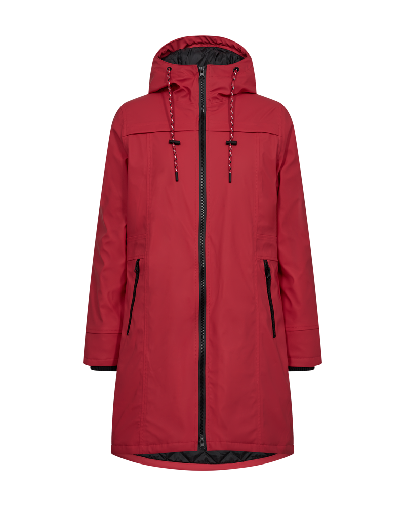 FREEQUENT JACKET RAIN rococco red