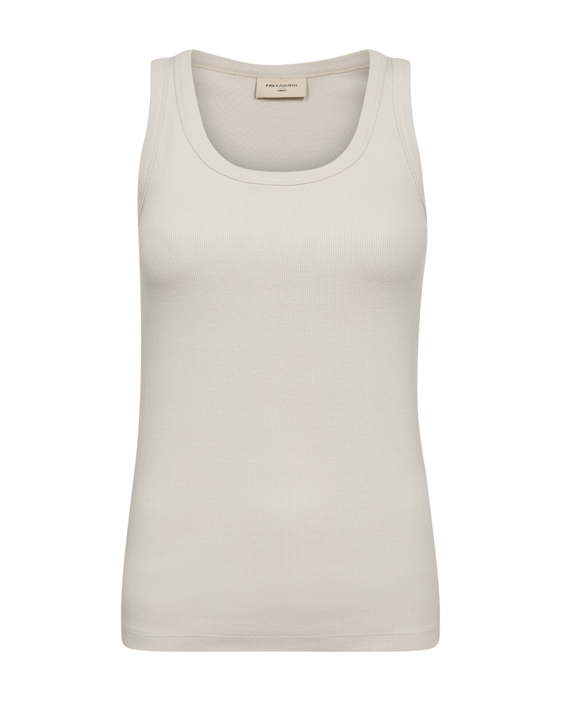 FREEQUENT HI KNITTED TANK TOP moonbeam