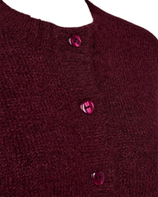 Load image into Gallery viewer, FREEQUENT VEST LOUISA HEART BUTTON port royal melange

