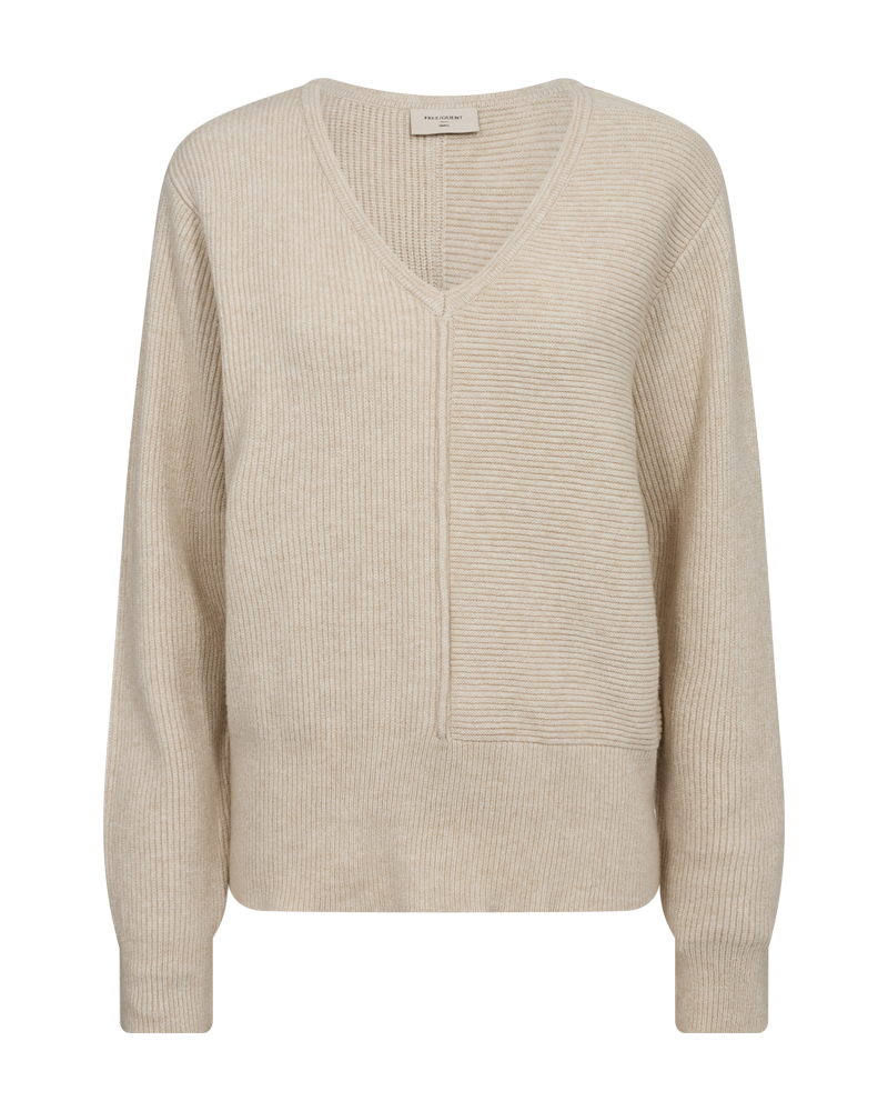 FREEQUENT PULLOVER CLAURA moonbeam melange