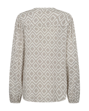 Afbeelding in Gallery-weergave laden, FREEQUENT BLOUSE BLIE off-white w. desert taupe
