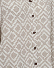 Load image into Gallery viewer, FREEQUENT BLOUSE BLIE off-white w. desert taupe
