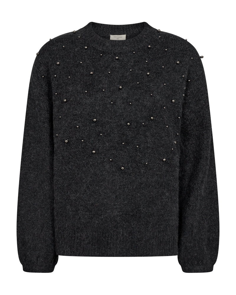 FREEQUENT PULLOVER PEARL charcoal melange