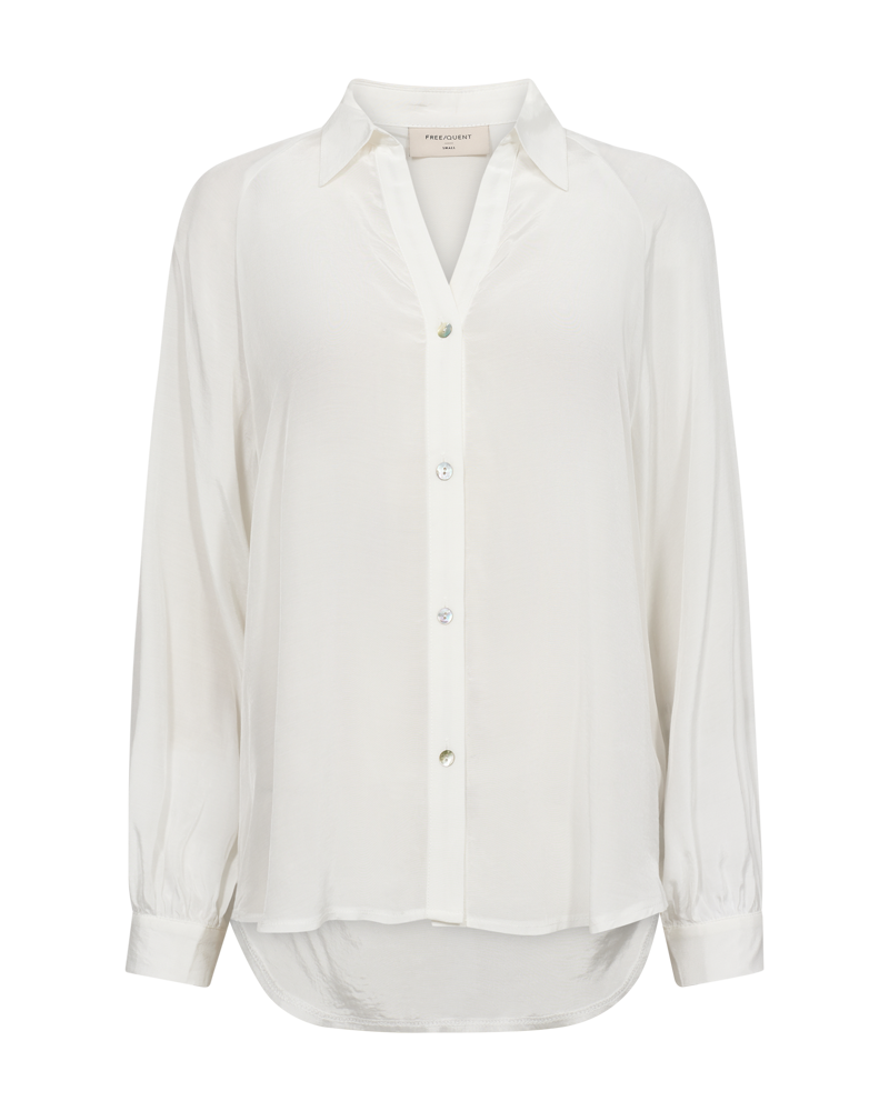 FREEQUENT BLOUSE MADDE BIG SHIRT off white