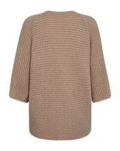 Load image into Gallery viewer, FREEQUENT VEST COTLA FISHERMAN STITCH simply taupe melange
