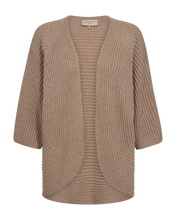 Load image into Gallery viewer, FREEQUENT VEST COTLA FISHERMAN STITCH simply taupe melange
