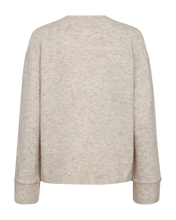 Load image into Gallery viewer, FREEQUENT PULLOVER MULLE SLIT WITH BUTTON moonbeam melange
