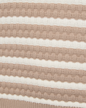 Load image into Gallery viewer, FREEQUENT PULLOVER DODO PATTERN &amp;STRIPES simply taupe w. tofu
