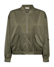 Afbeelding in Gallery-weergave laden, FREEQUENT BOMBER FLEN JACKET deep lichen green
