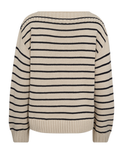 Afbeelding in Gallery-weergave laden, FREEQUENT BRETON STRIPE PULLOVER COTLA moonbeam w. navy blazer
