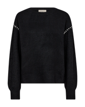 Load image into Gallery viewer, FREEQUENT PULLOVER KINLOCK CARPET STITCH black w. moonbeam
