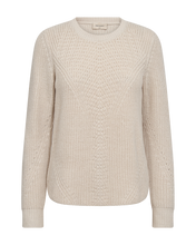 Load image into Gallery viewer, FREEQUENT PULLOVER DIDWE CABEL AND METALLIC moonbeam w. gold
