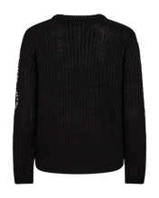 Afbeelding in Gallery-weergave laden, FREEQUENT PULLOVER COX WOOL EMBR. black w. moonbeam
