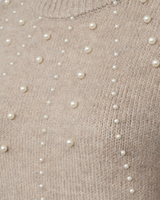 Load image into Gallery viewer, FREEQUENT PULLOVER PEARL DETAIL AT FRONT simply taupe melange
