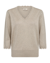 Afbeelding in Gallery-weergave laden, FREEQUENT PULLOVER KATIE KNITTED moonbeam melange
