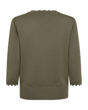 Afbeelding in Gallery-weergave laden, FREEQUENT PULLOVER KATIE KNITTED deep lichen green
